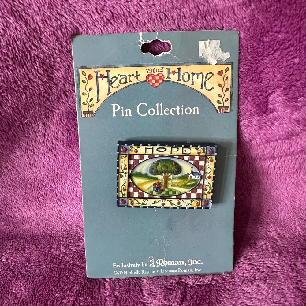 Roman Inc Heart and Home Pin Collection Hope Scene Artwork Rectangle Enamel Pin
